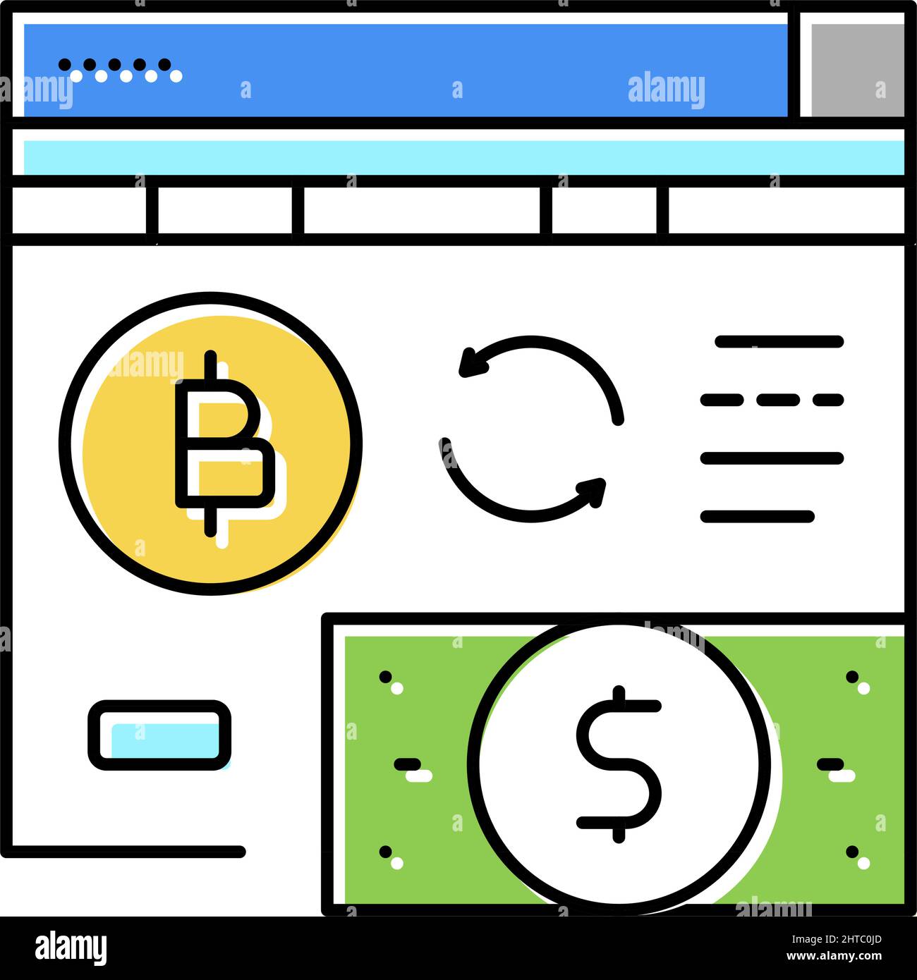 crowdfunding ico color icon vector illustration Stock Vector Image ...