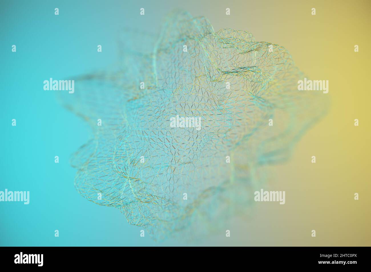 Abstract Geometric Shape. Futuristic background. 3D rendering. Stock Photo