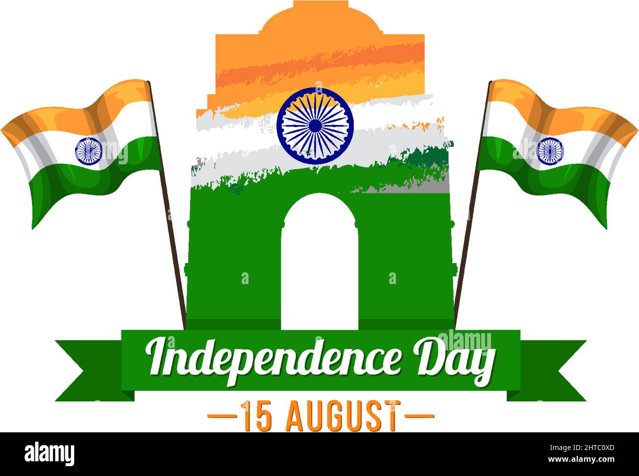 Happy India independence day illustration Stock Vector Image & Art - Alamy