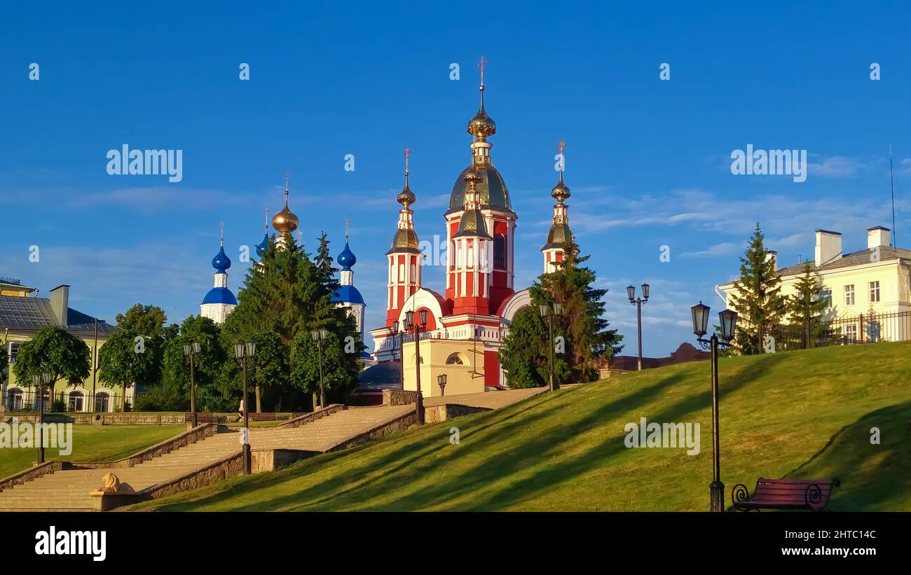 Beautiful shot of a church in Tambov Stock Photo