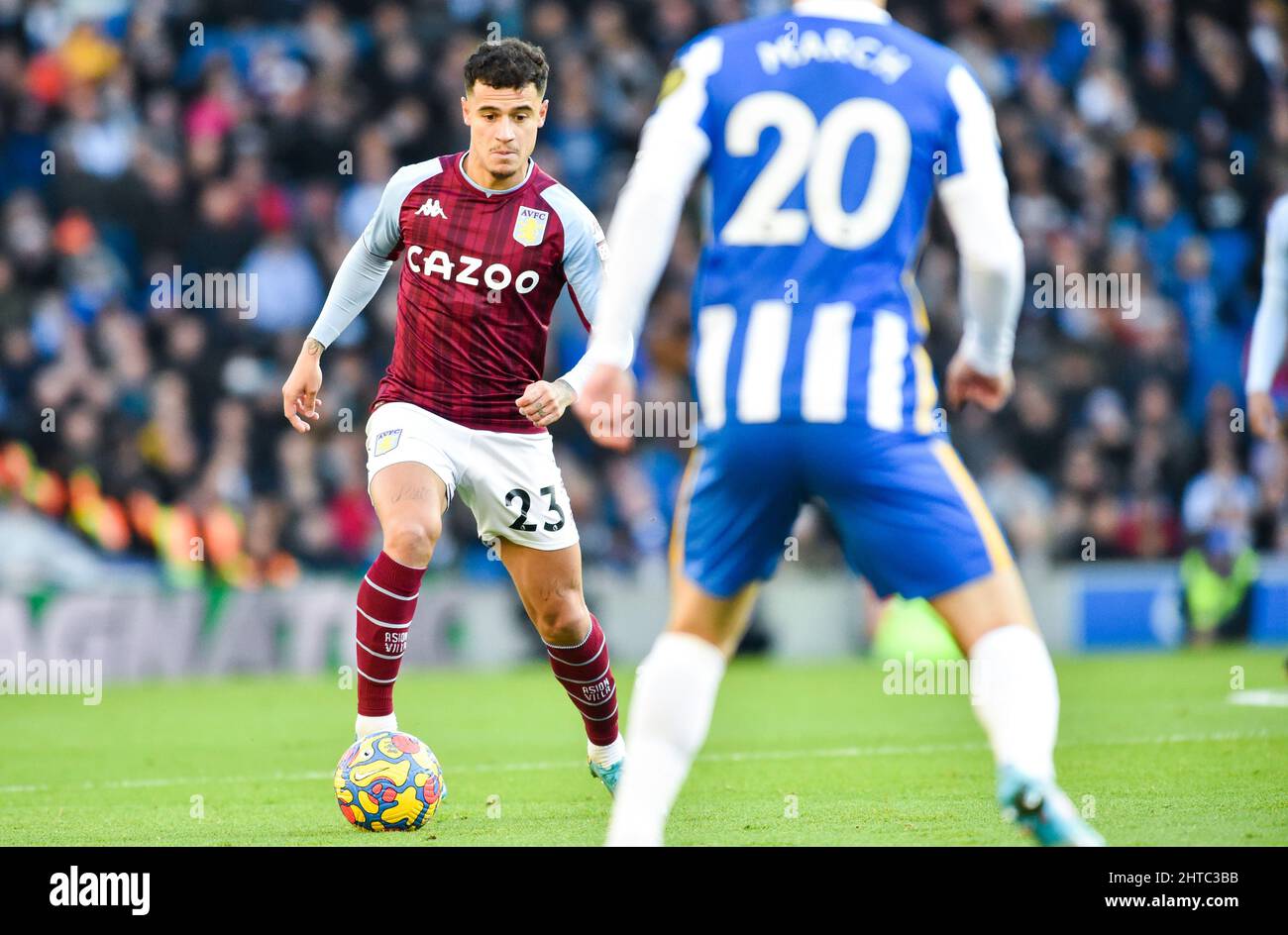 Aston Villa's Philippe Coutinho during the Premier League Aston Villa's Philippe Coutinho during the Premier League