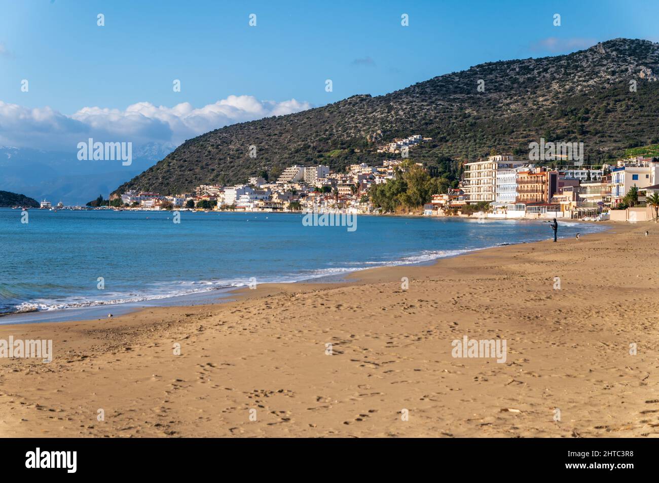 Seaside resort of Tolo in the Peloponnese, Greece Stock Photo