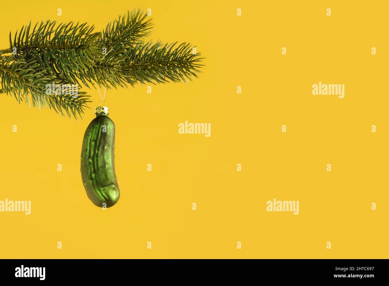 Image of a typical Christmas gherkin decoration Stock Photo Alamy