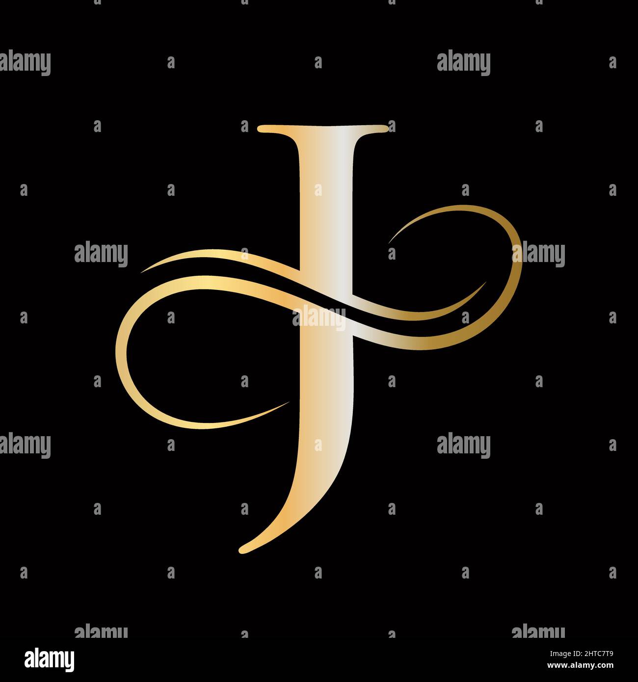 J Letter Initial Luxurious Logo Template. J Logo Golden Concept. J J Letter Initial Luxurious Logo Template. J Logo Golden Concept. J