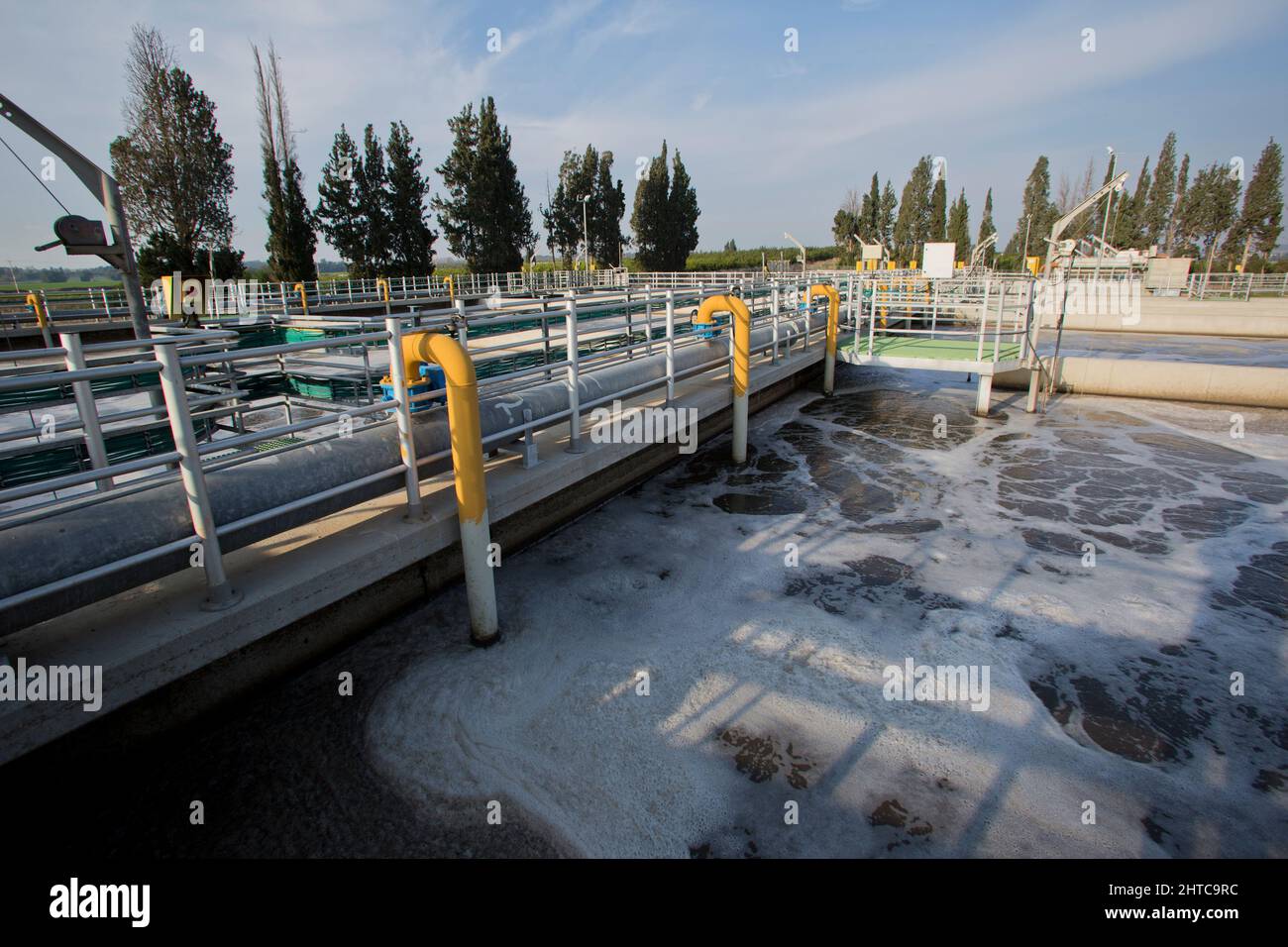 Secondary sedimentation pools the sludge is removed to the sludge