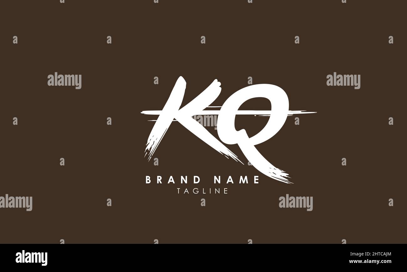 Alphabet letters Initials Monogram logo KQ, QK, K and Q Stock Vector ...