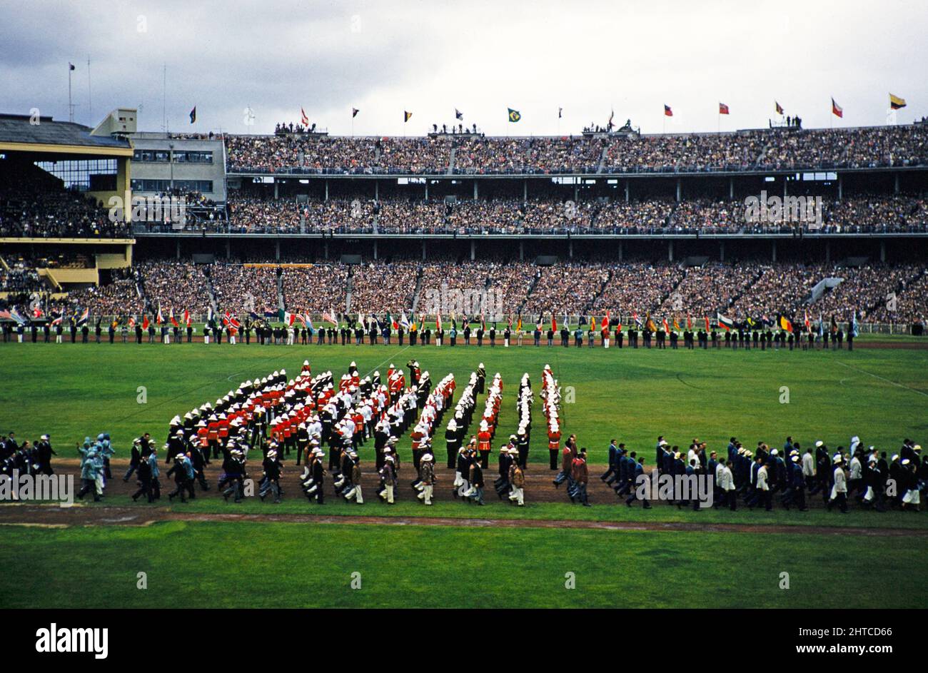 Marching band at the closing ceremony of the summer Olympic Games