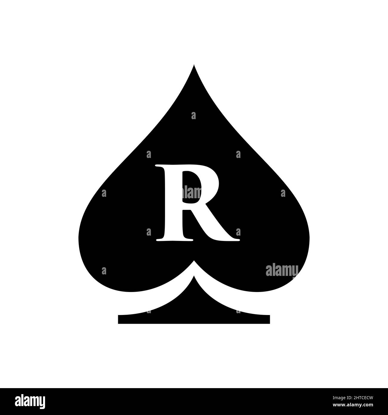 Letter R Casino Logo. Poker Casino Vegas Logo Template On Letter R. Poker  Club Sign Stock Vector Image & Art - Alamy