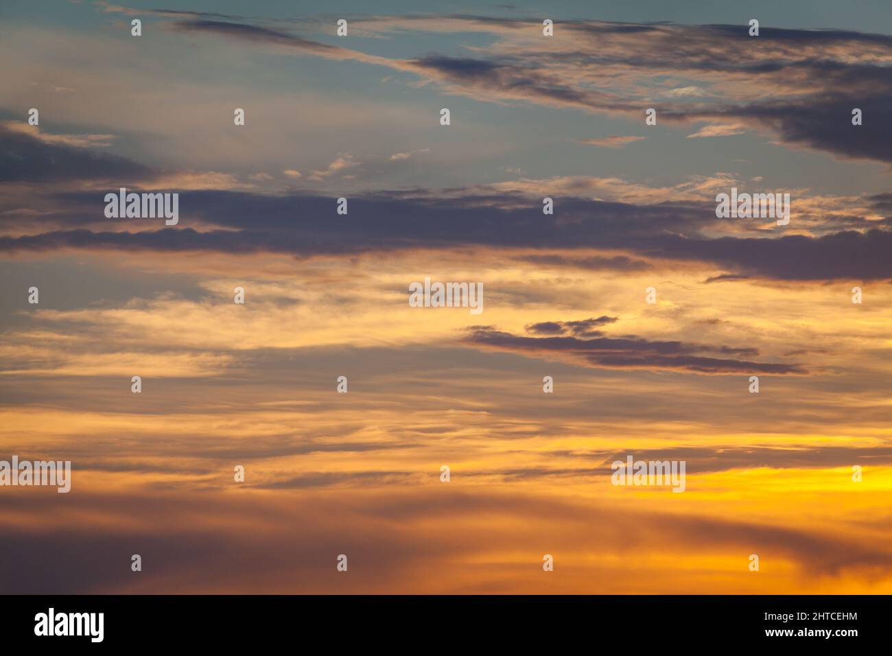 Orange sunset sky Dramatic golden at the sunrise background Stock Photo ...