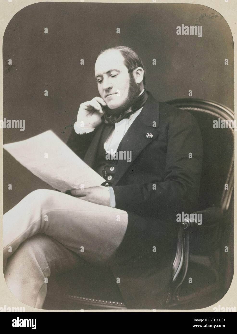 Portrait of Georges-Eug&#xe8;ne Baron Haussmann (1809-1891), 1864. Private Collection. Stock Photo