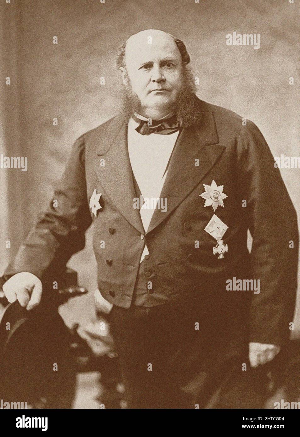 Portrait of Mayer Carl von Rothschild (1820-1886), 1886. Private ...