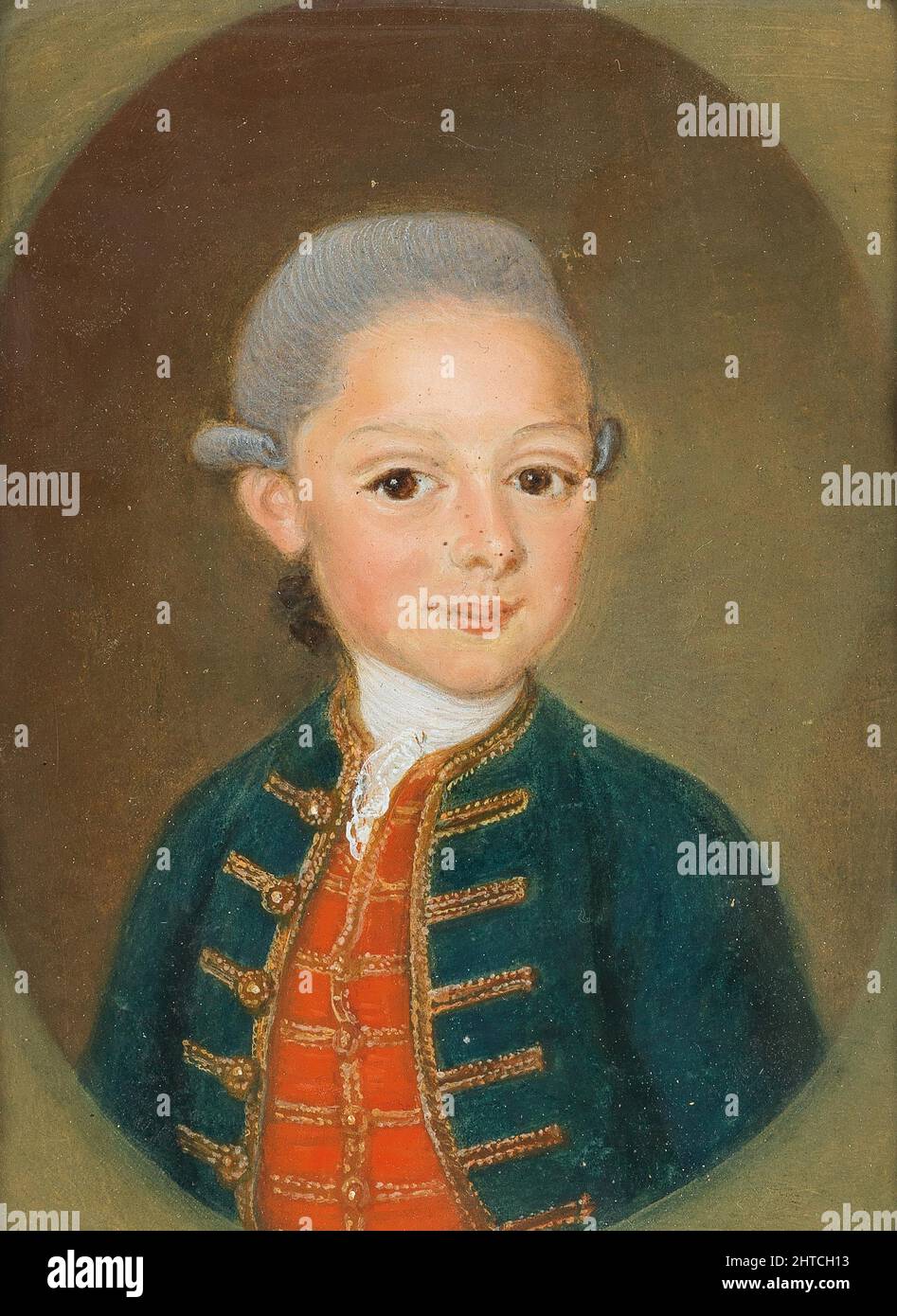Wolfgang Amadeus Mozart (?), 1773. Private Collection Stock Photo Alamy