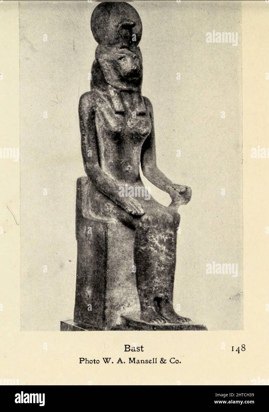 Bast From the book '  Myths and legends : ancient Egypt ' by Lewis Spence, Published Boston : D.D. Nickerson 1910 Stock Photo
