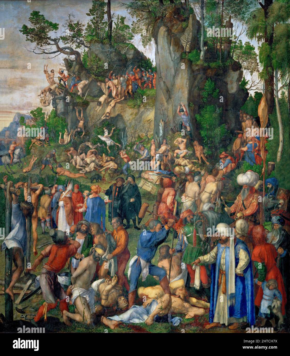 Die Marter der zehntausend Christen, 1508. Found in the Collection of the Art History Museum, Vienne. Stock Photo