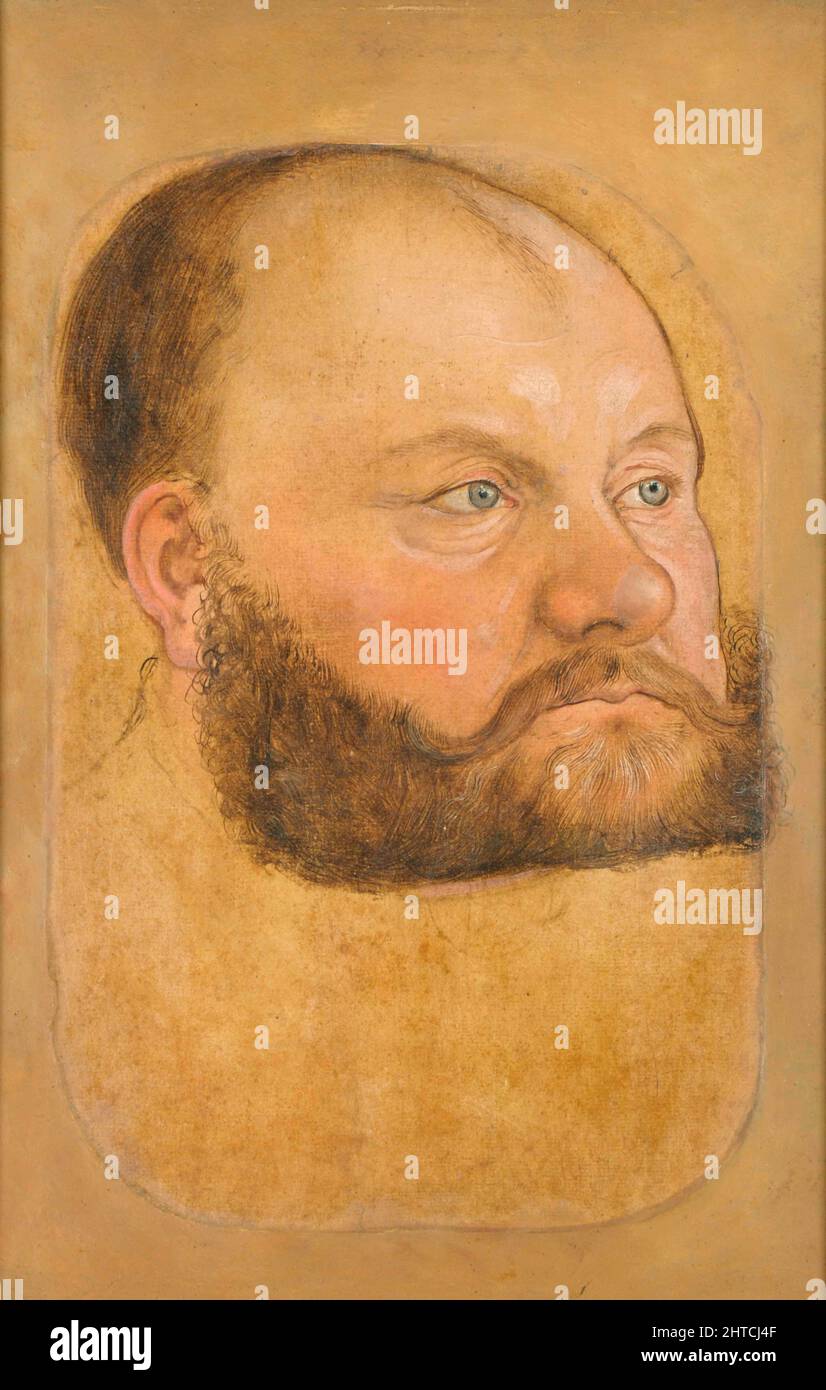 Portrait of Prince Clement Wolfgang of Anhalt-K&#xf6;then (1492-1566), called the Confessor, c.1540. Found in the Collection of the Mus&#xe9;e des Beaux-Arts, Reims. Stock Photo