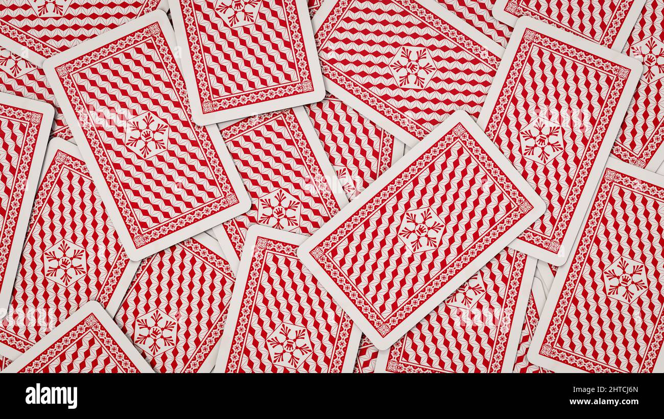 3D Illustration Of Typical Game Cards Stock Photo Alamy
