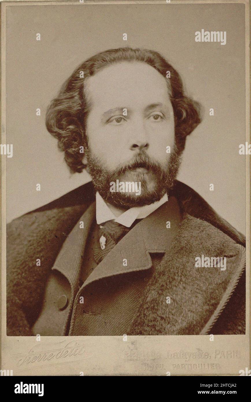 Portrait of the Composer &#xc9;douard Lalo (1823-1892). Private Collection. Stock Photo