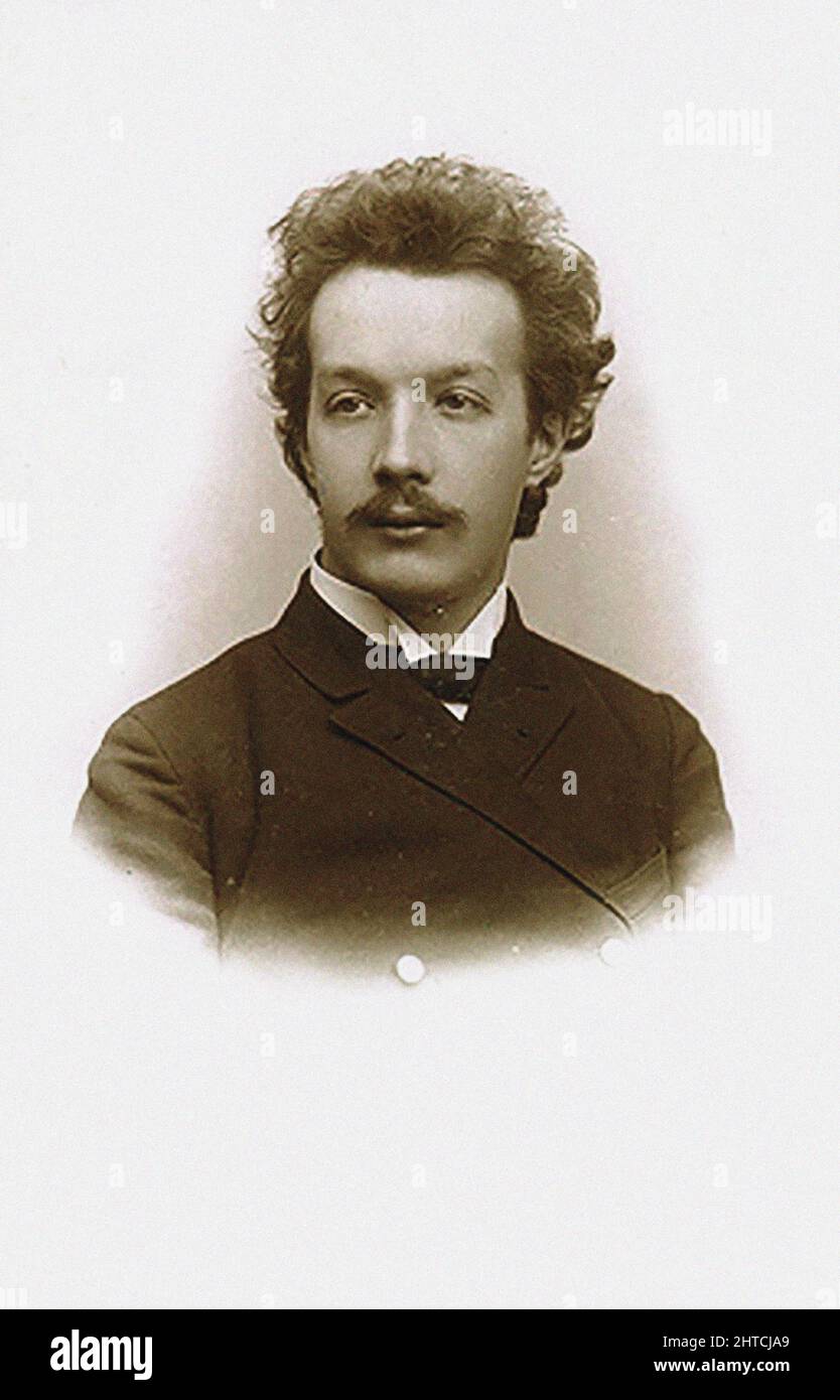 Portrait of the composer Julius Conus (1869-1942), 1893. Private Collection. Stock Photo