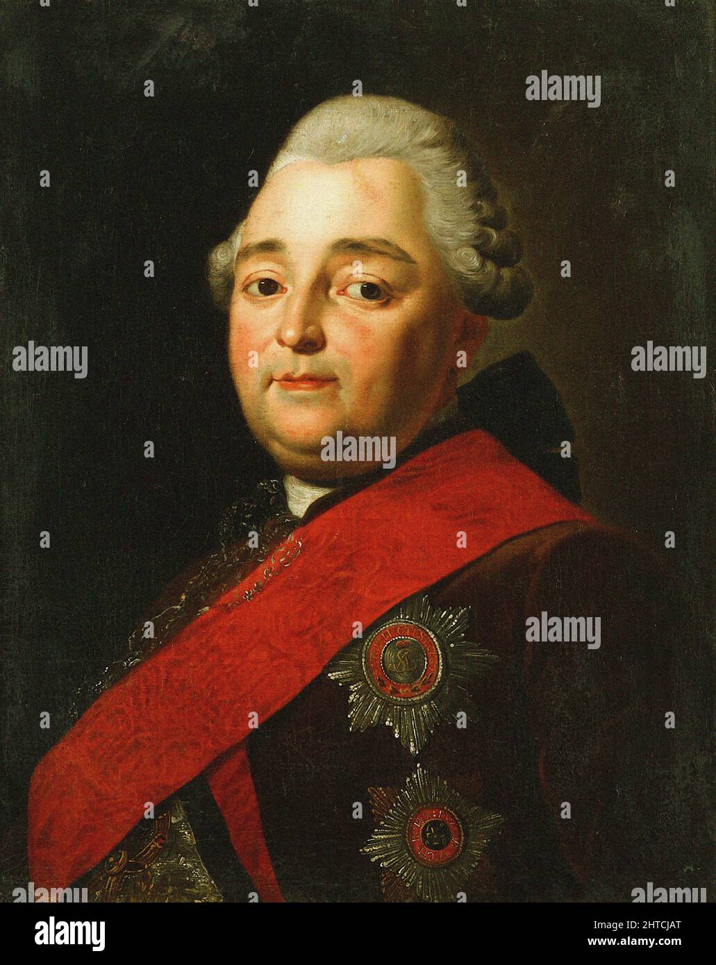 Portrait of Count Otto Magnus von Stackelberg (1736-1800), c. 1800. Private Collection. Stock Photo