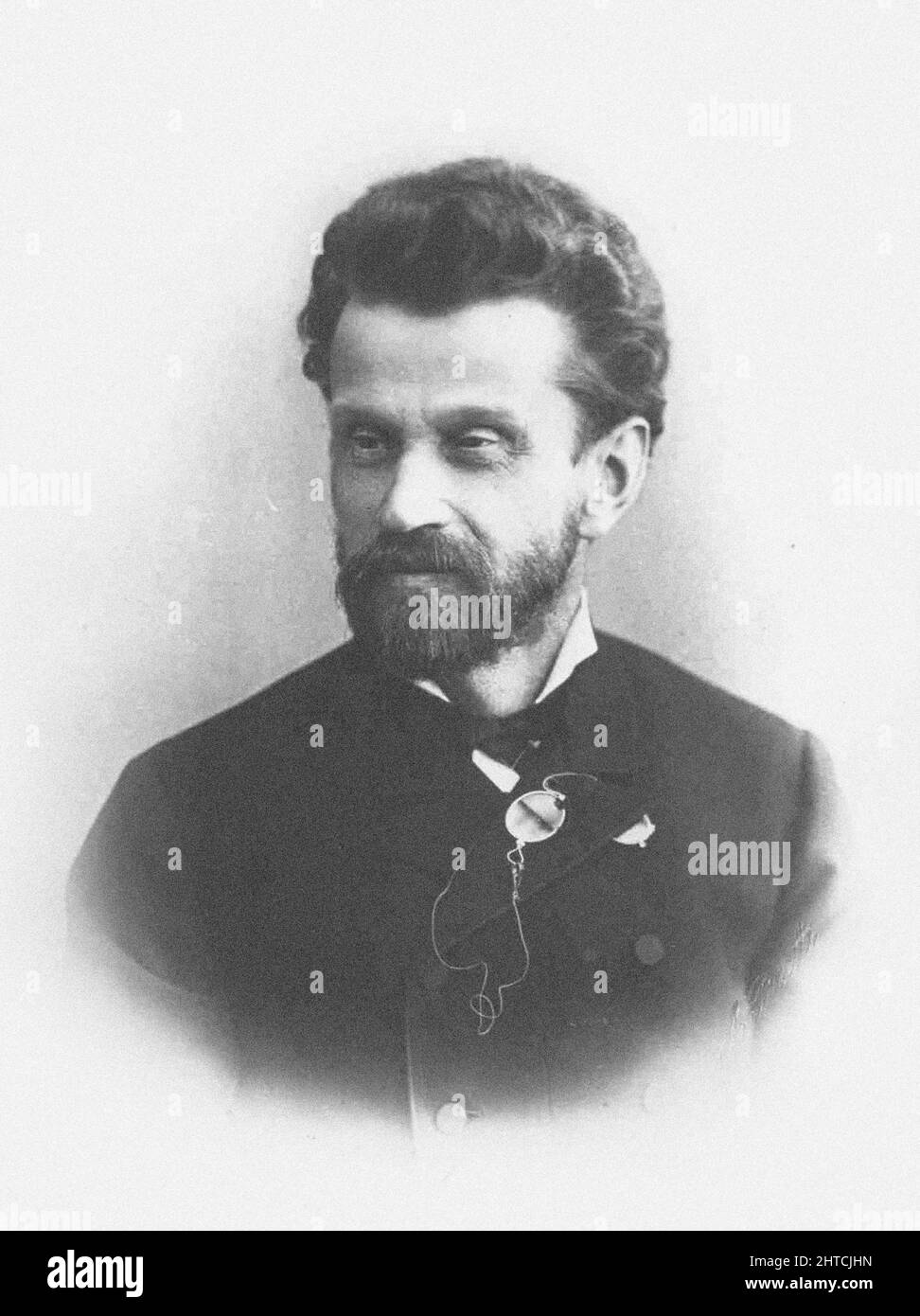 Portrait of the conductor and composer Eduard N&#xe1;pravn&#xed;k (1839-1916). Private Collection. Stock Photo