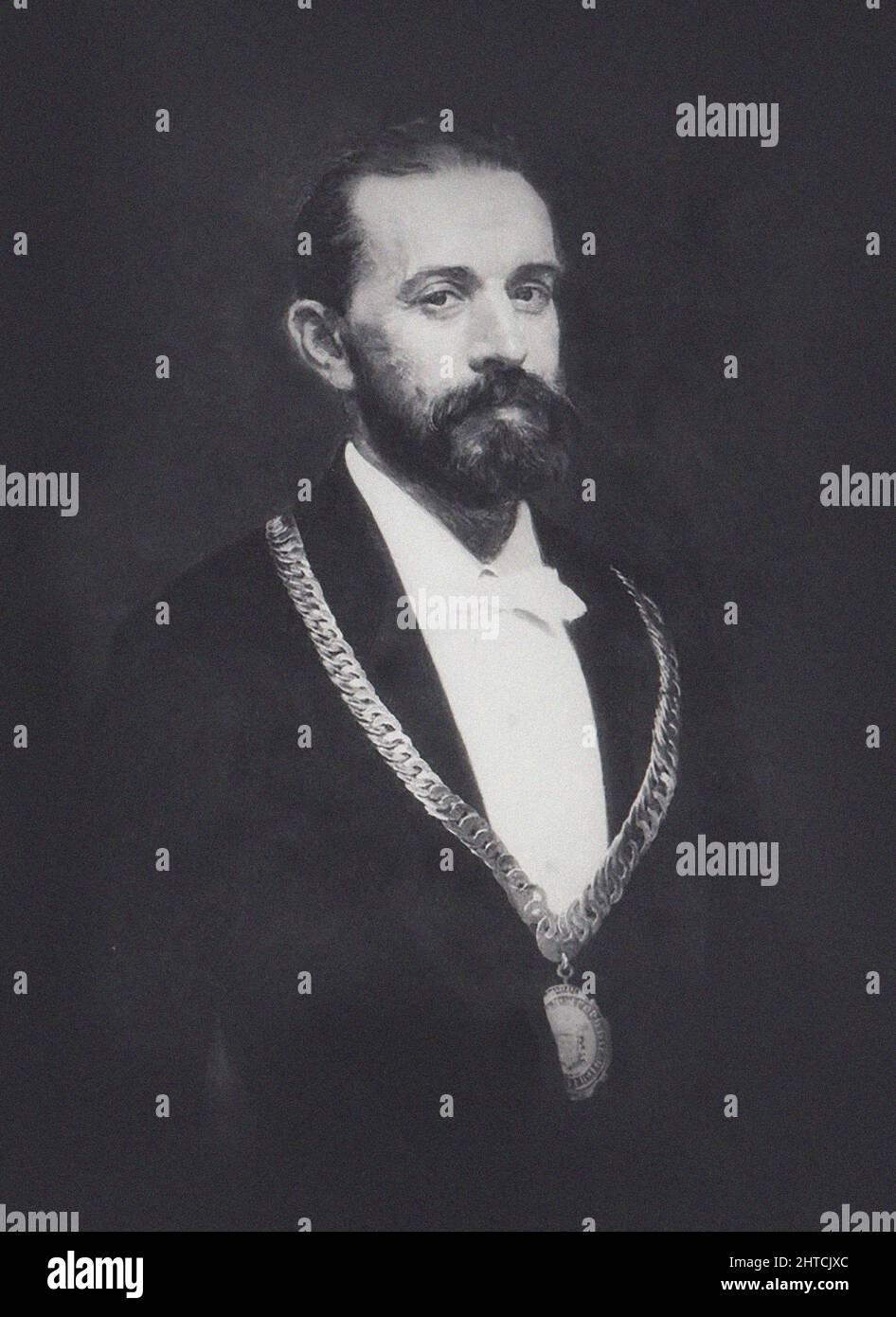Portrait of the composer Achilles Nikolayevich Alferaki (1846-1919). Private Collection. Stock Photo