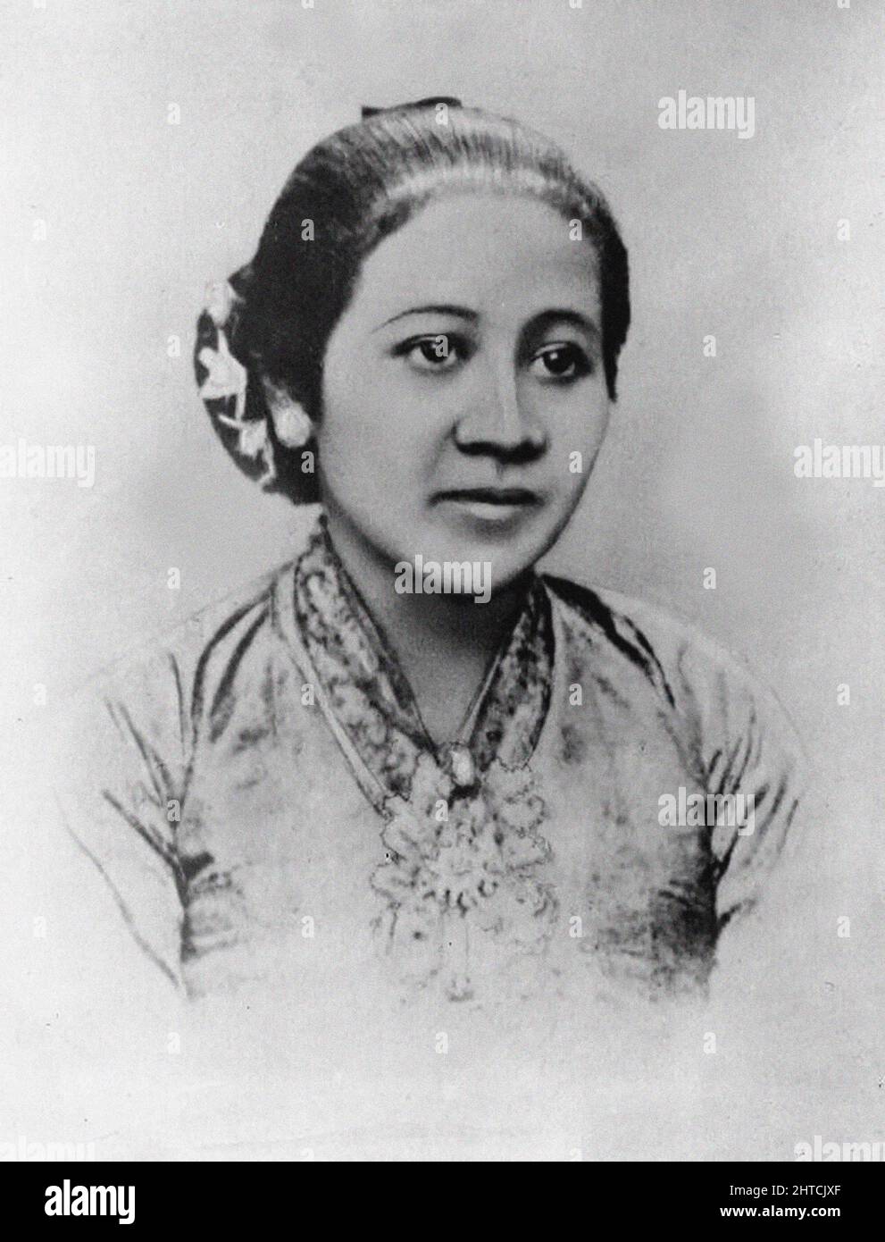 Portrait of Raden Adjeng Kartini (1879-1904), c. 1890. Private Collection. Stock Photo