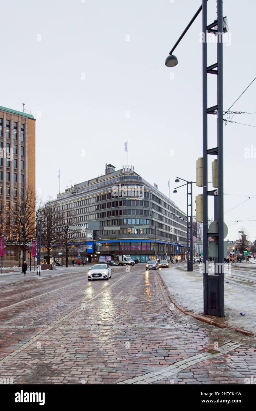 Sokos department store and Vaakuna hotel, Helsinki, Finland. Stock Photo