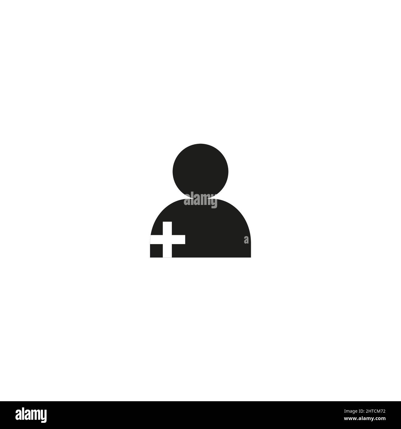 User Icon in trendy flat style isolated on grey background. User ...