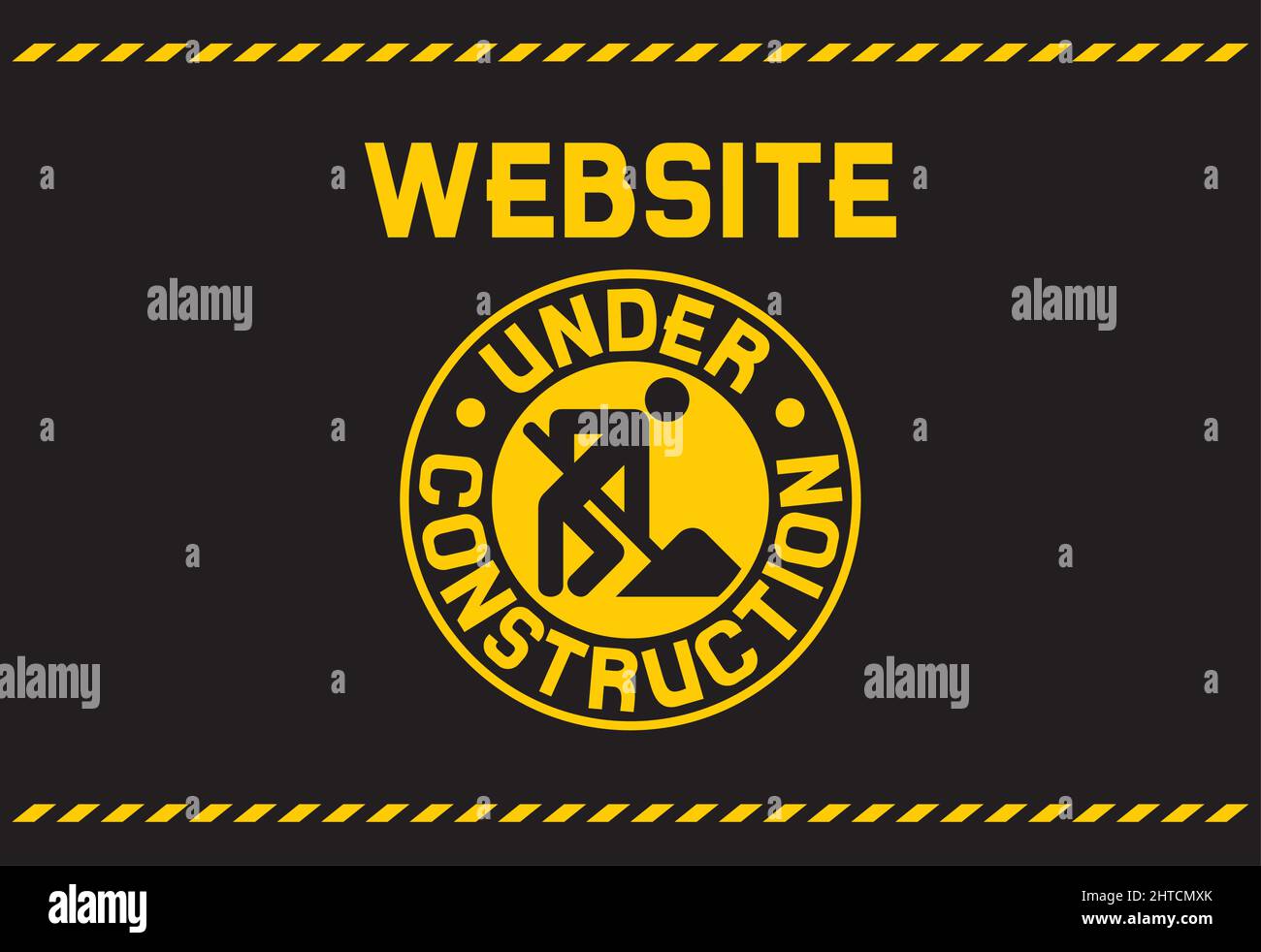 Website under construction background Stock Vector
