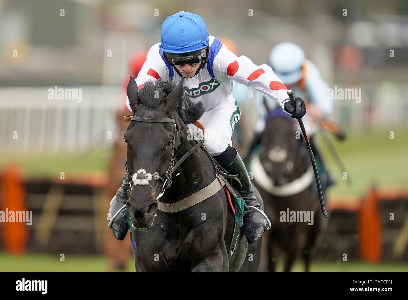 File photo dated 08-04-2021 of Monmiral ridden by Harry Cobden runs clear to win the Doom Bar Anniversary 4-Y-O Juvenile Hurdle. Paul Nicholls is rarely “thrilled” by finishing fourth in any race, never mind a valuable Grade Two hurdle contest. Yet the 12-times champion trainer was happy to make an exception about Monmiral, who returned to action on Sunday for the first time since sustaining an injury in the Fighting Fifth Hurdle on his seasonal bow at Newcastle in November. Issue date: Monday February 28, 2022. Stock Photo