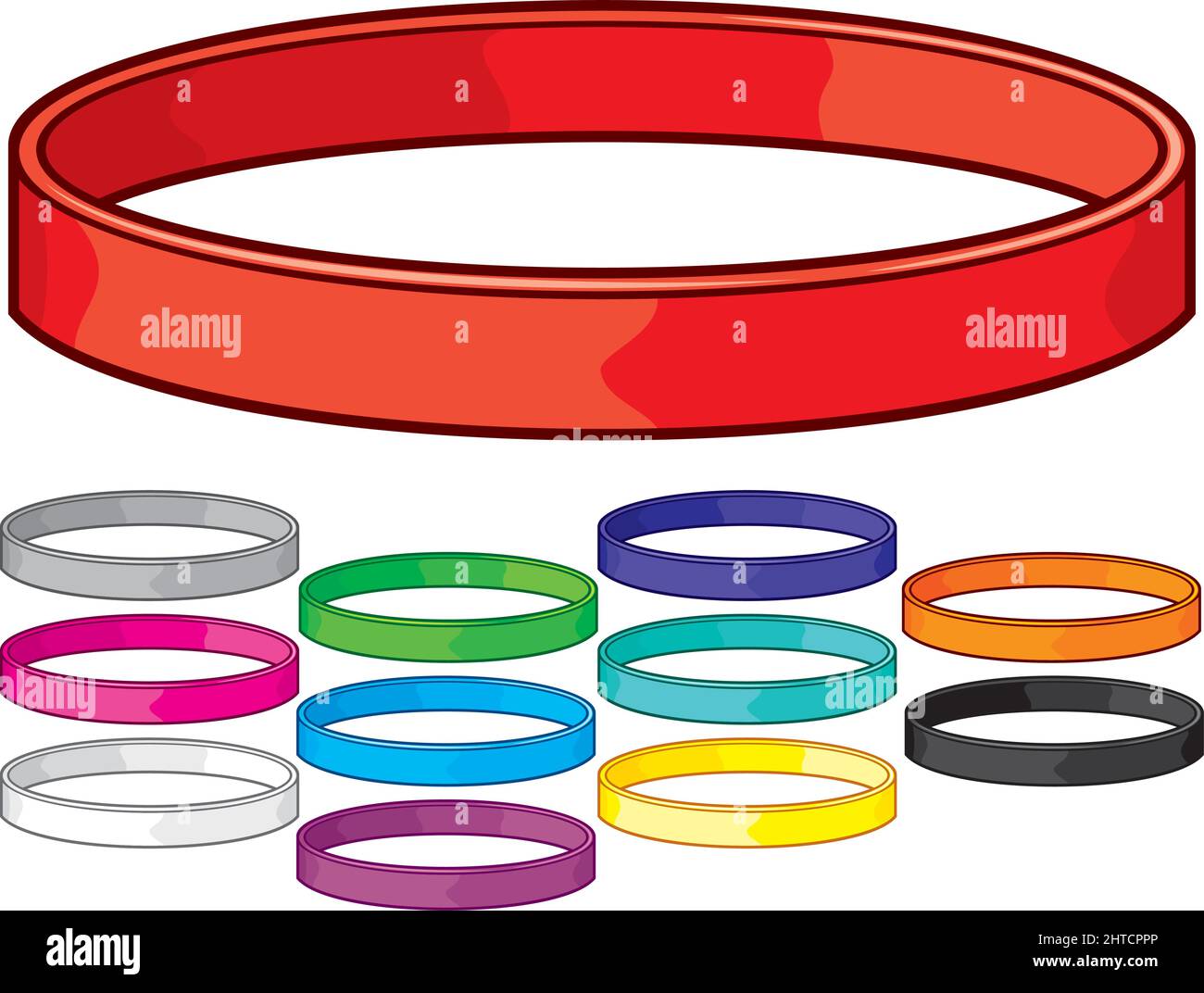 Rubber Bracelet Vector Illustration Stock Vector Image & Art Alamy