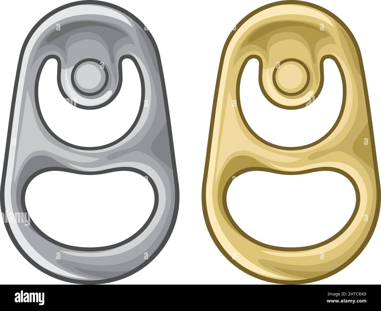 Metal ring of can vector illustration Stock Vector