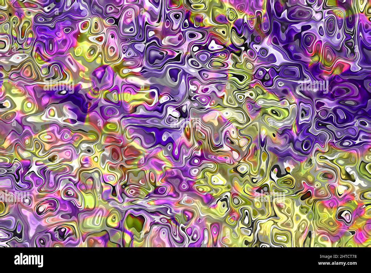 Illustration of a colorful fractal surface with light effects Stock ...
