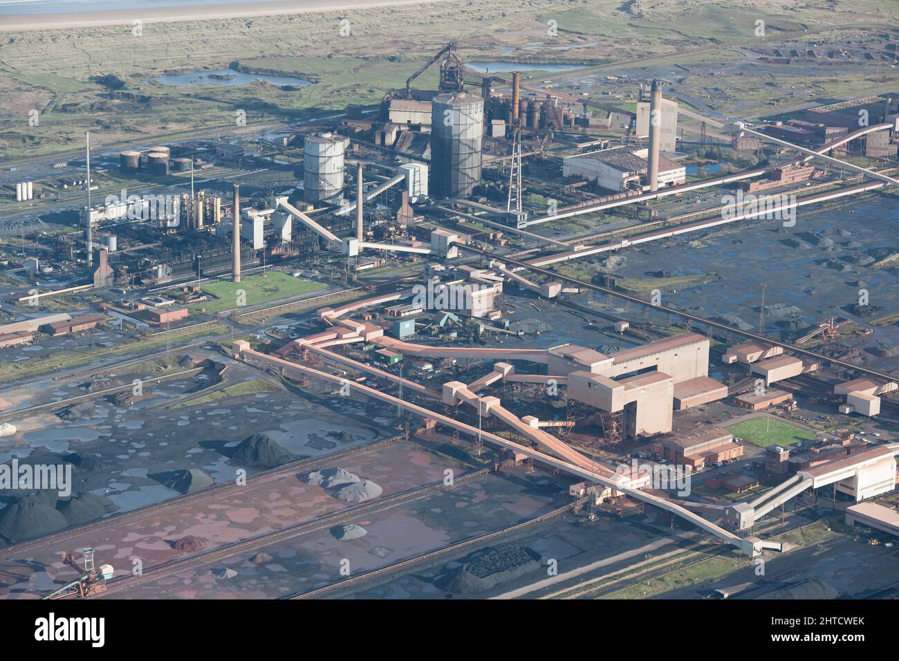 Teesside Steel Works, Redcar and Cleveland, 2015. Stock Photo