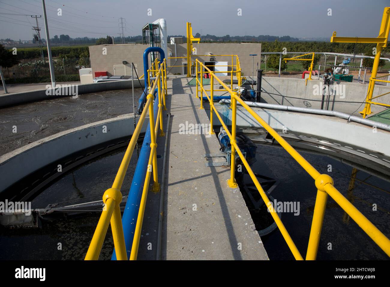 Secondary sedimentation pools the sludge is removed to the sludge