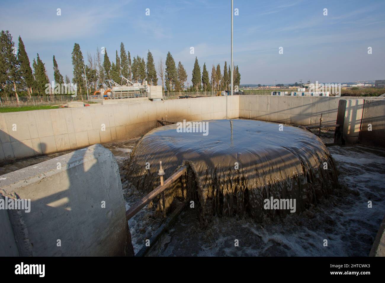 Secondary sedimentation pools the sludge is removed to the sludge