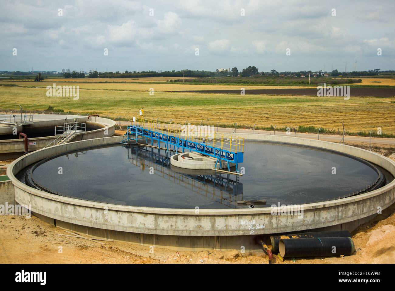 Secondary sedimentation pools the sludge is removed to the sludge