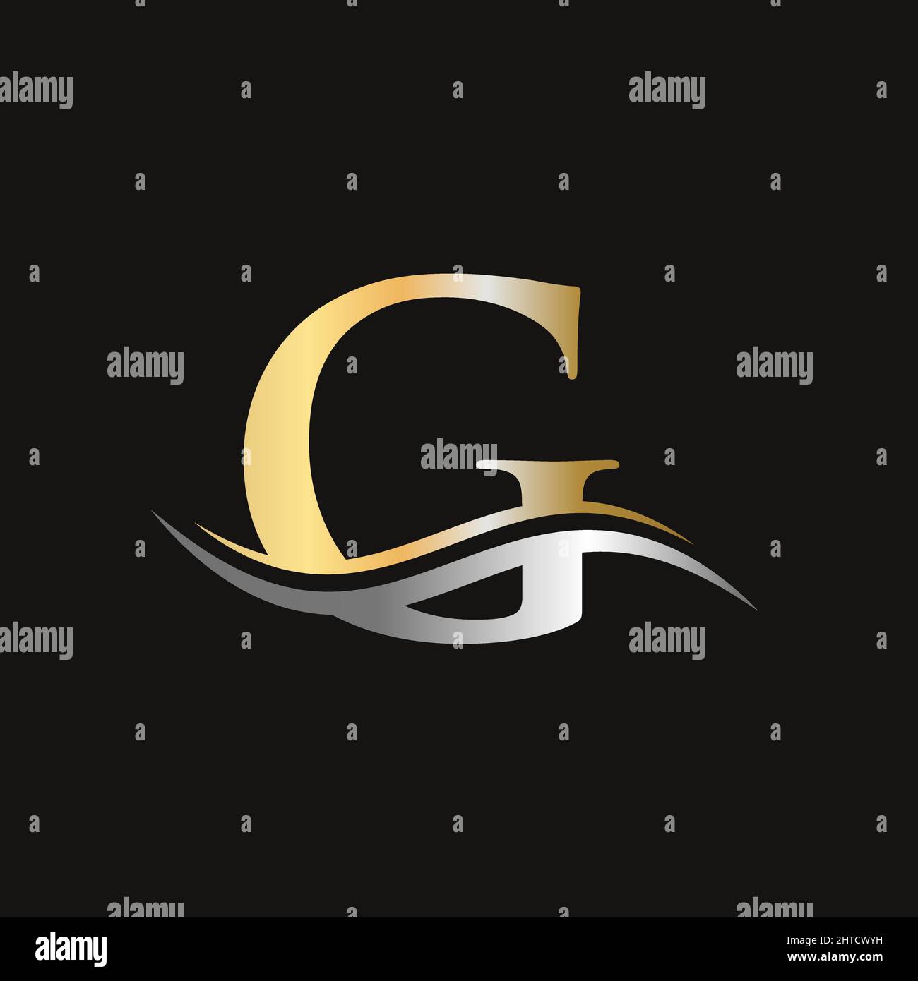 Initial G letter logo with creative modern business typography vector ...