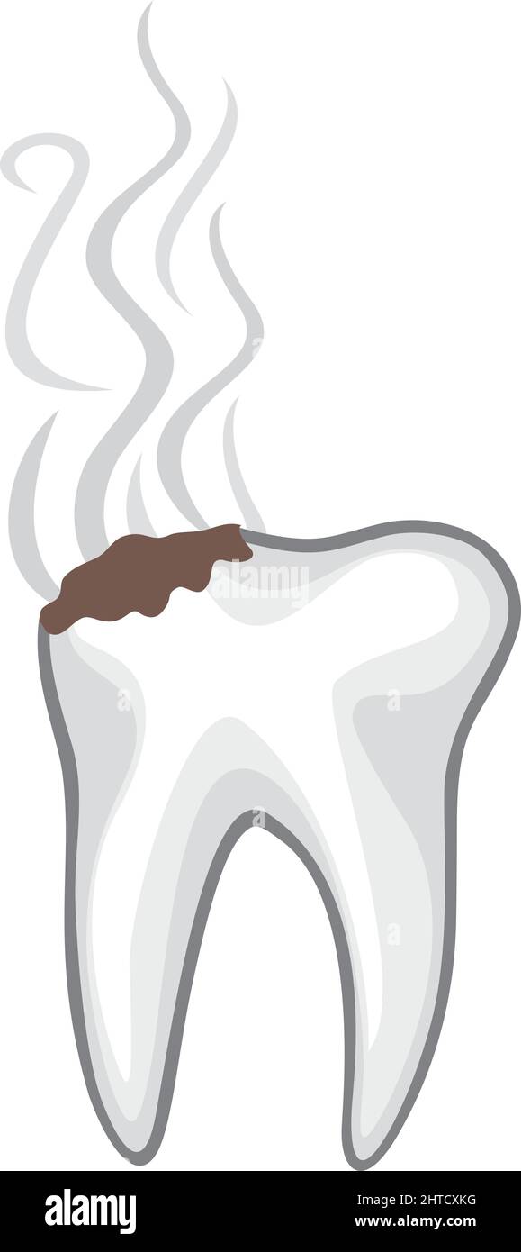 Human tooth with caries vector illustration Stock Vector Image & Art ...