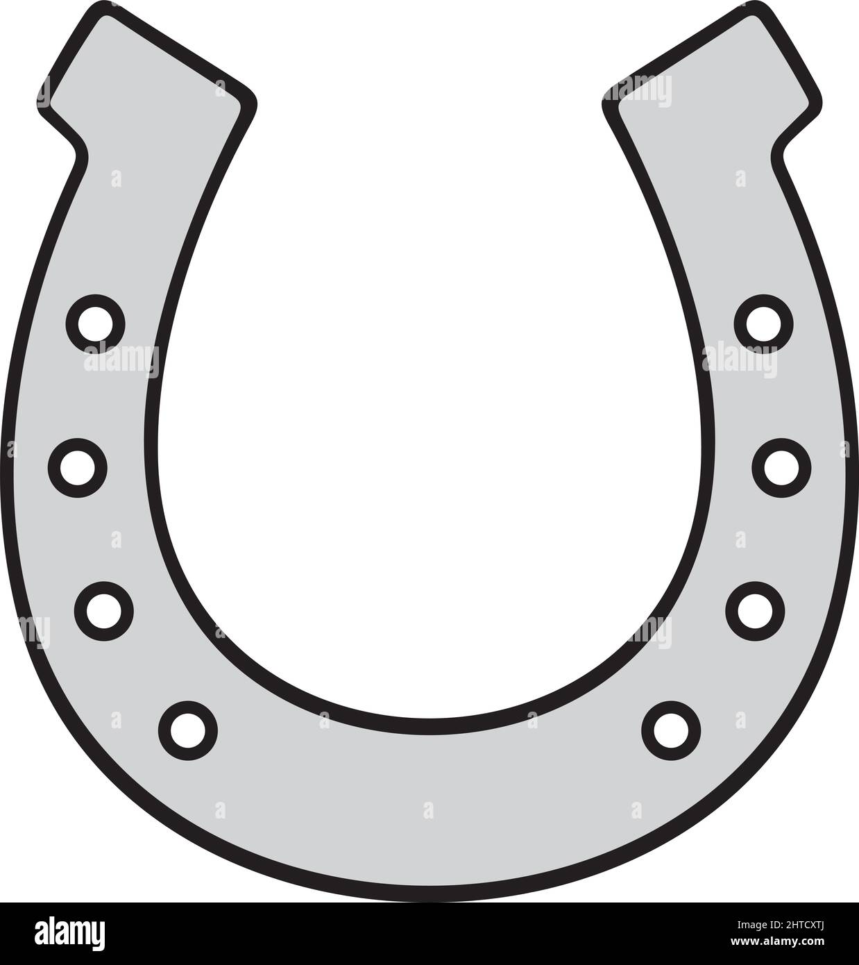 Horseshoe vector illustration Stock Vector Image & Art Alamy