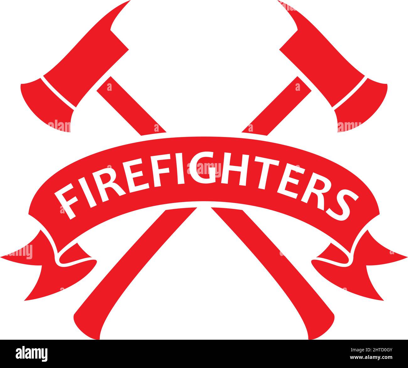 Fire Department or Firefighters Symbol Crossed Axes vector