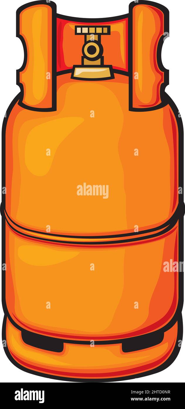 A propane gas cylinder (container) vector illustration Stock Vector ...