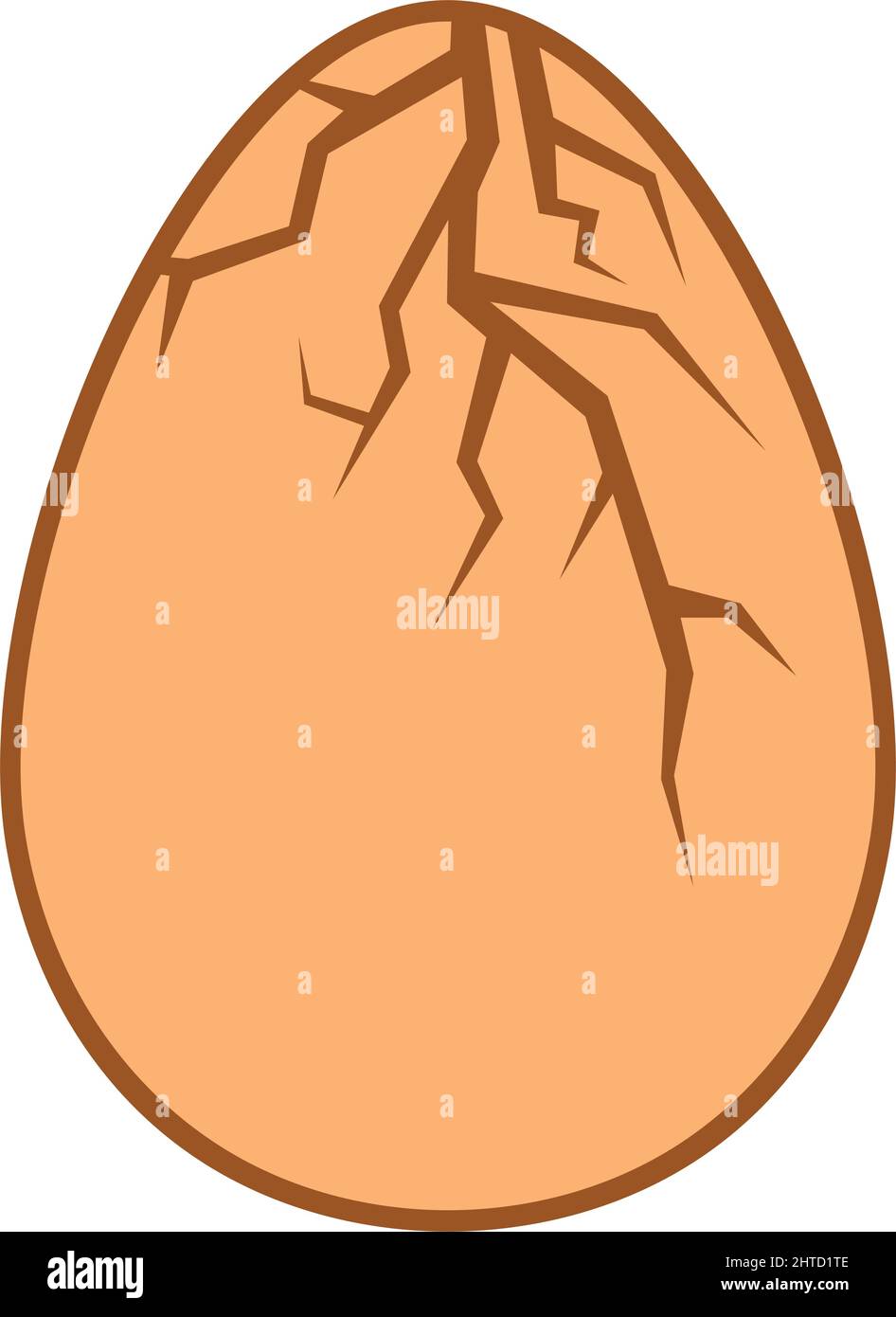 Cracked egg vector illustration Stock Vector Image & Art Alamy