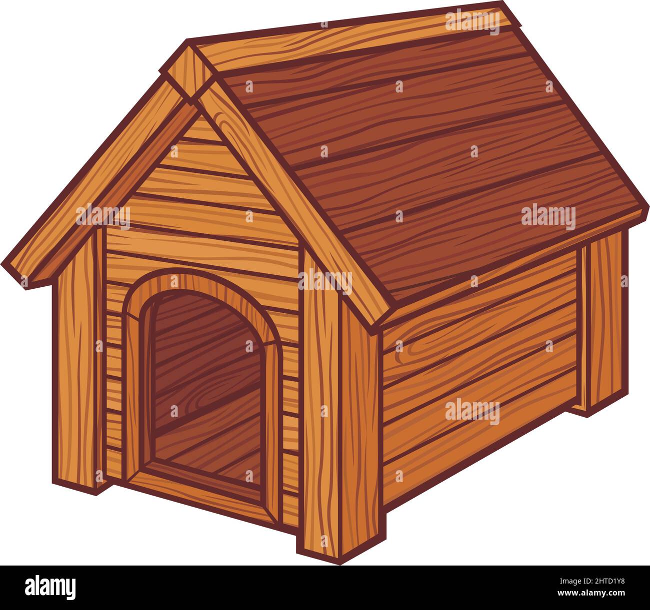 Dog house vector illustration Stock Vector Image & Art Alamy