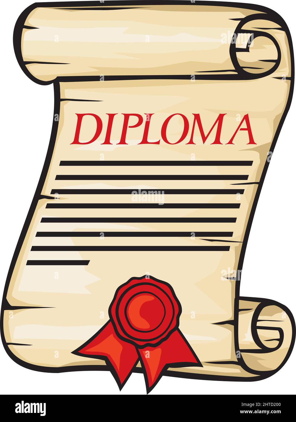 Diploma vector illustration Stock Vector Image & Art - Alamy