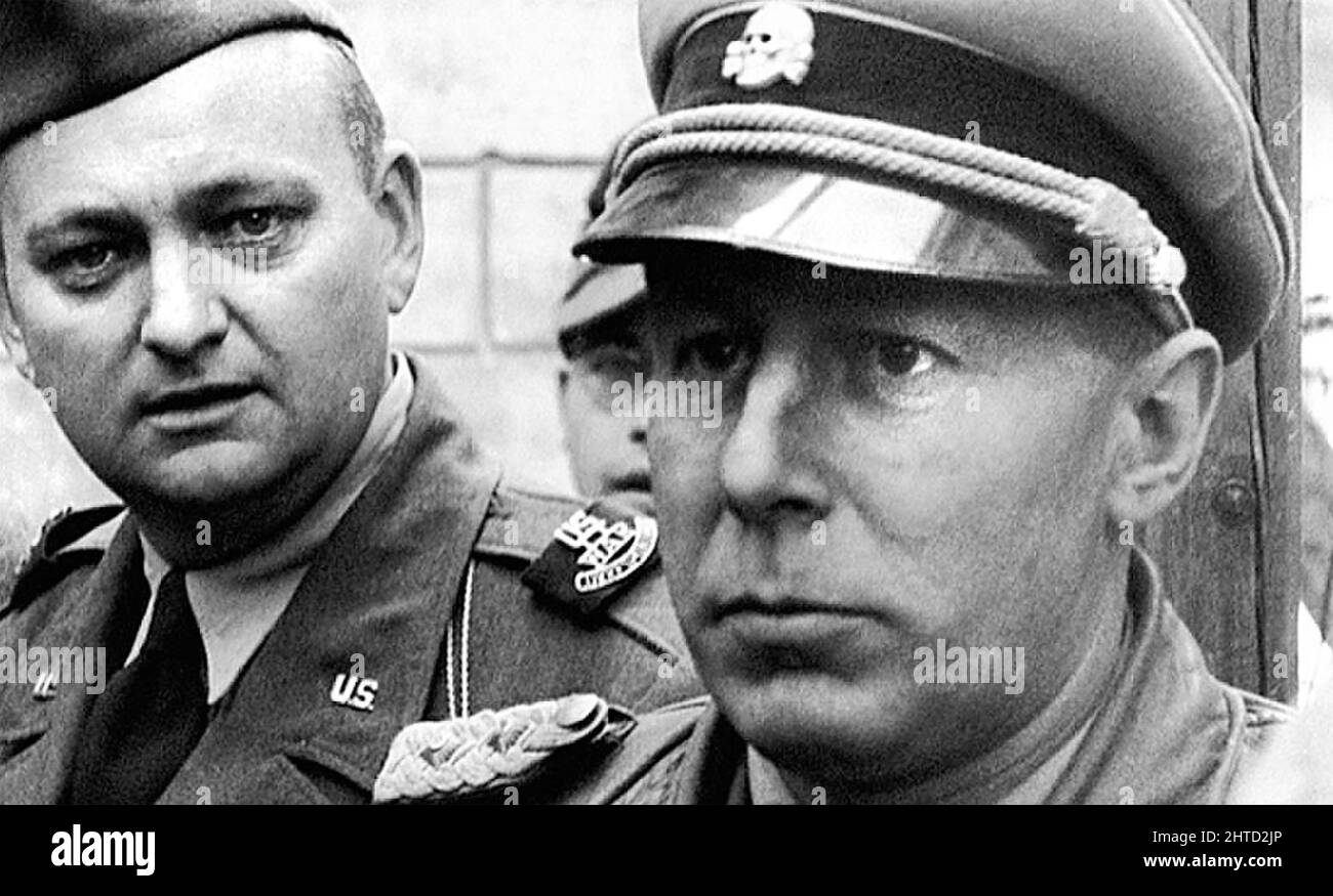 WALTER RAUFF (1906-1984) German SS leader and war criminal,here in 1945. Stock Photo