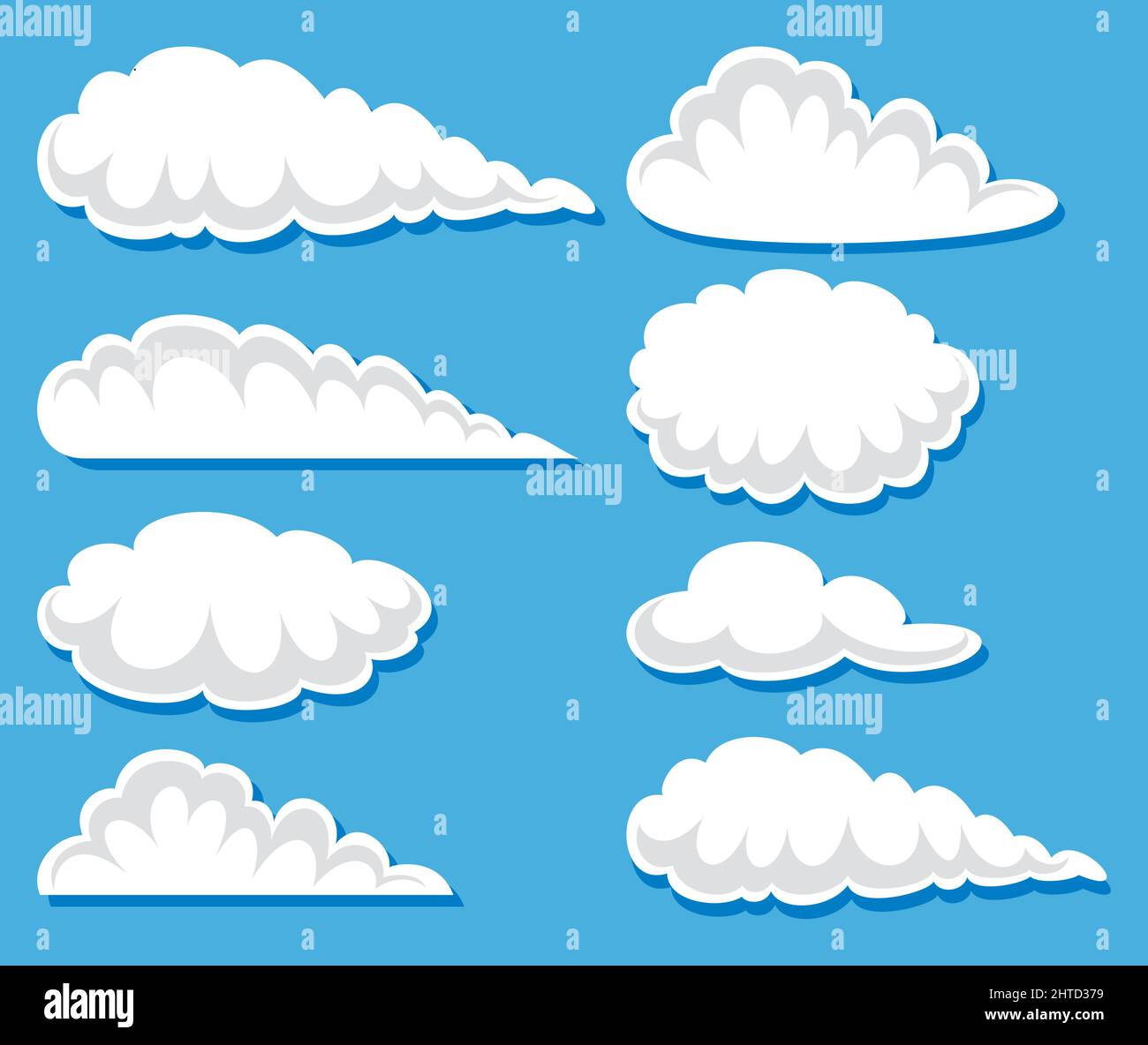 Clouds vector illustration Stock Vector Image & Art - Alamy