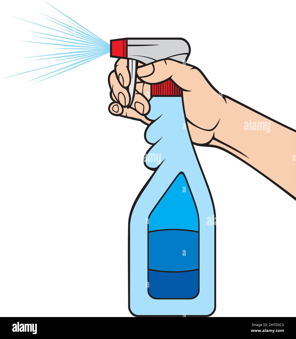 Cleaning spray bottle vector illustration Stock Vector Image & Art - Alamy