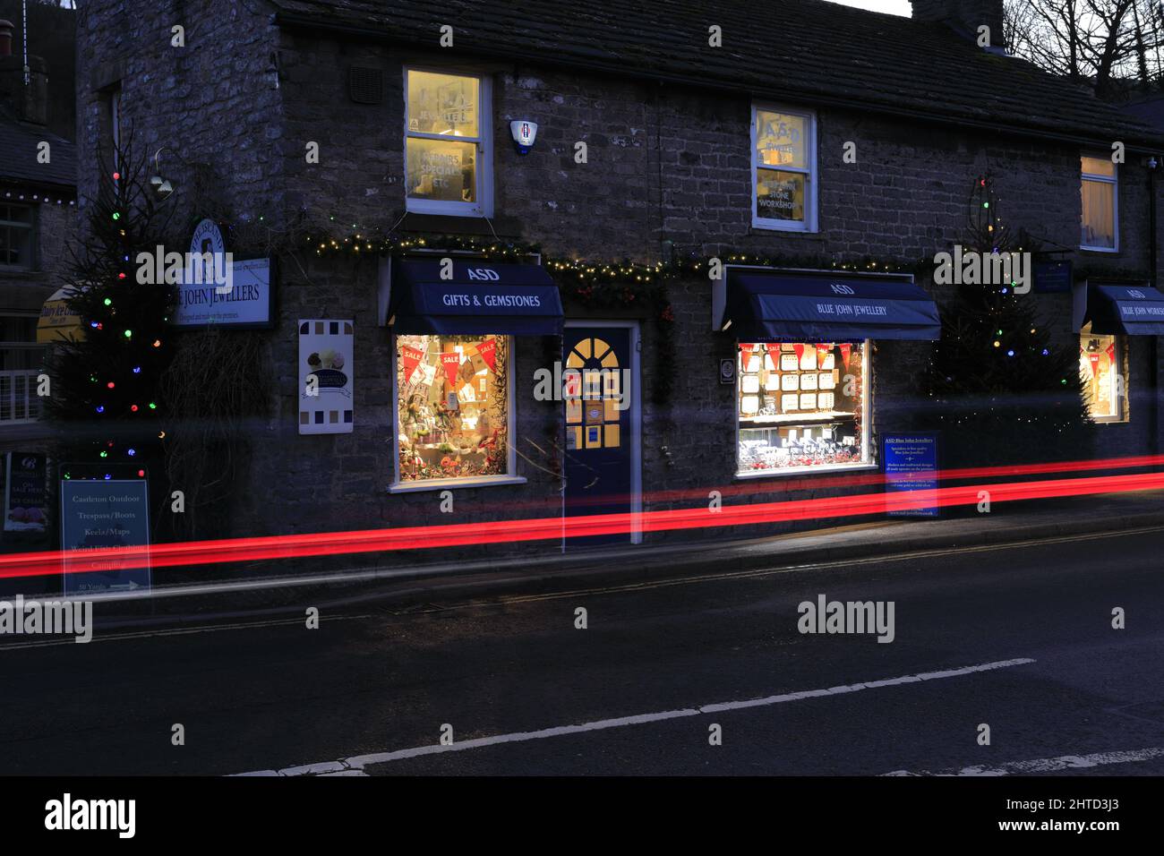 Castleton derbyshire christmas lights