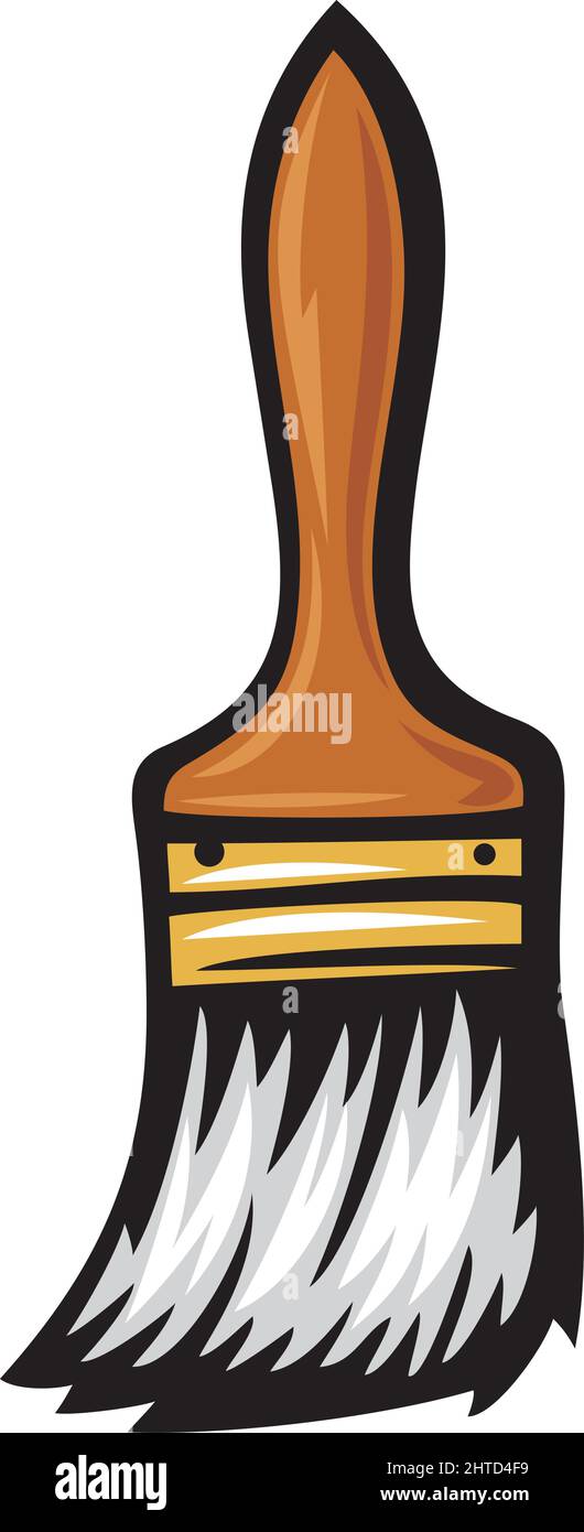 Paint brush vector illustration Stock Vector Image & Art - Alamy